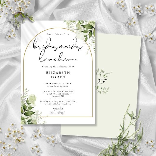 Invitation Déjeuner d'affaires avec Bridesmaids Gold Arch