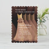 Invitation Déjeuner d'affaires Brunch Golden Tan Dresses V05 (Debout devant)