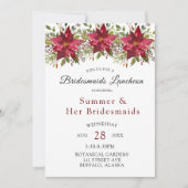 Invitation Déjeuner d'affaires de Noël Poinsettia Greenerife (Devant)