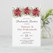 Invitation Déjeuner d'affaires de Noël Poinsettia Greenerife (Debout devant)