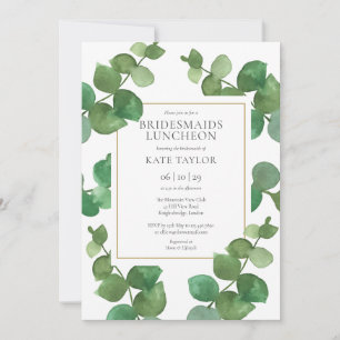 Invitation Déjeuner d'affaires Eucalyptus Greenery