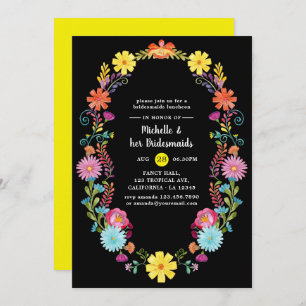 Invitation Déjeuner d'affaires floral coloré Fiesta Bridesmai