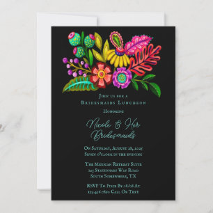 Invitation Déjeuner d'affaires mexicain Flora Colorful Brides