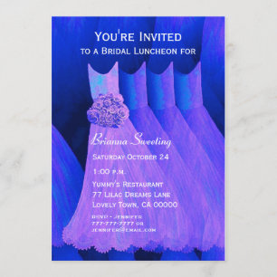 Invitation Déjeuner d'affaires ou brunch Robes violettes V06