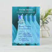 Invitation Déjeuner d'affaires ou robes bleues Brunch V05 (Debout devant)