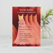 Invitation Déjeuner d'affaires ou robes de pêche au brunch V0 (Debout devant)