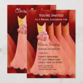 Invitation Déjeuner d'affaires ou robes de pêche au brunch V0 (Devant / Derrière)