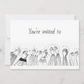 Invitation Déjeuner d'appréciation du bénévolat Moderne Simpl (Devant)