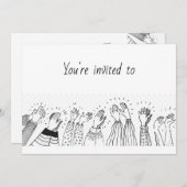 Invitation Déjeuner d'appréciation du bénévolat Moderne Simpl (Devant / Derrière)