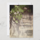 Invitation Déjeuner d'après mariage au vignoble Grape Leaves  (Devant)