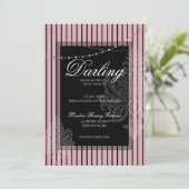 Invitation Déjeuner de baby shower pour la mariée (Debout devant)