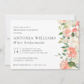 Invitation Déjeuner de bonne femme de chambre rose à la flora (Devant)