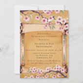 Invitation Déjeuner de Bridesmaids de Fleur de Cerisier Japon (Devant)