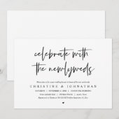 Invitation Déjeuner de brunch avec les jeunes mariés, invitat (Devant / Derrière)