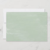 Invitation Déjeuner de brunch de mariage vert Happily Ever Af (Dos)