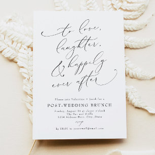 Invitation Déjeuner de Brunch Élégant le Lendemain du Mariage