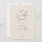 Invitation Déjeuner de conte de fées, Fête de mariage intime (Devant)