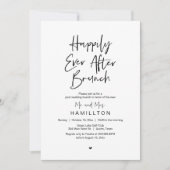 Invitation Déjeuner de conte de fées, fête de mariage intime (Devant)