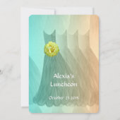 Invitation Déjeuner de demoiselle d'honneur ou or vert V01 de (Dos)