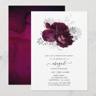 Invitation Déjeuner de demoiselles d'honneur aux fleurs de Bo