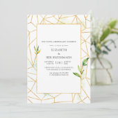 Invitation Déjeuner de demoiselles d'honneur géométrique à l' (Debout devant)