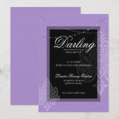 Invitation Déjeuner de douche nuptiale avec la mariée (Devant / Derrière)