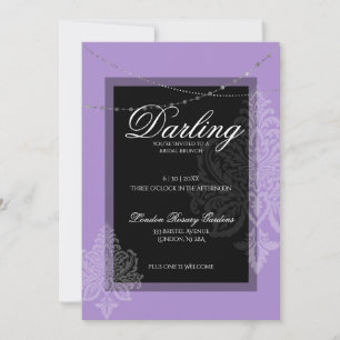 Invitation Déjeuner de douche nuptiale avec la mariée