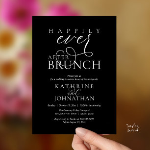 Invitation Déjeuner de Félicitations Après-Mariage en Intime