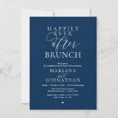 Invitation Déjeuner de Félicité Éternelle, Mariage Élégant Mo (Devant)