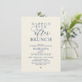 Invitation Déjeuner de Félicité Éternelle, Mariage Élégant Mo (Debout devant)