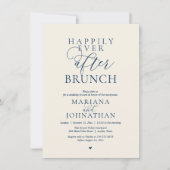 Invitation Déjeuner de Félicité Éternelle, Mariage Élégant Mo (Devant)
