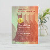 Invitation Déjeuner de femme de chambre ou robes orange de br (Debout devant)