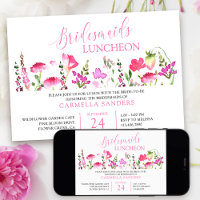 Déjeuner de femmes Fleurs sauvages rose