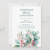 Invitation Déjeuner de Fête des mariées à anneaux Fiançailles (Devant)