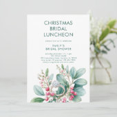 Invitation Déjeuner de Fête des mariées à anneaux Fiançailles (Debout devant)