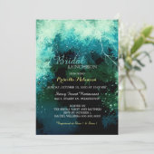 Invitation Déjeuner de Fête des mariées de forêt mystique (Debout devant)