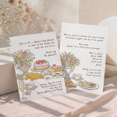 Invitation Déjeuner de fête des mères avec des fleurs