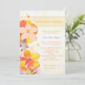 Invitation Déjeuner de Fêtes des mariées florales du printemp (Debout devant)