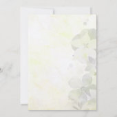 Invitation Déjeuner de Fêtes des mariées florales du printemp (Dos)