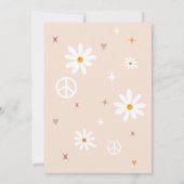 Invitation Déjeuner de graduation à l'aquarelle rétro groovy (Dos)