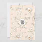 Invitation Déjeuner de la femme de chambre Brunette Magnolia (Dos)