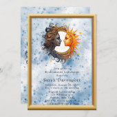 Invitation Déjeuner de la femme de chambre Celestial Yellow B (Devant / Derrière)