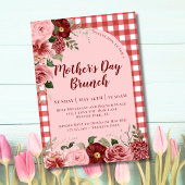 Invitation Déjeuner de la fête des mères en floral rustique b