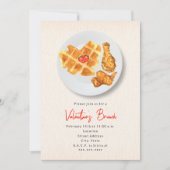 Invitation Déjeuner de la Saint-Valentin Poulet & Fête des Ga (Devant)