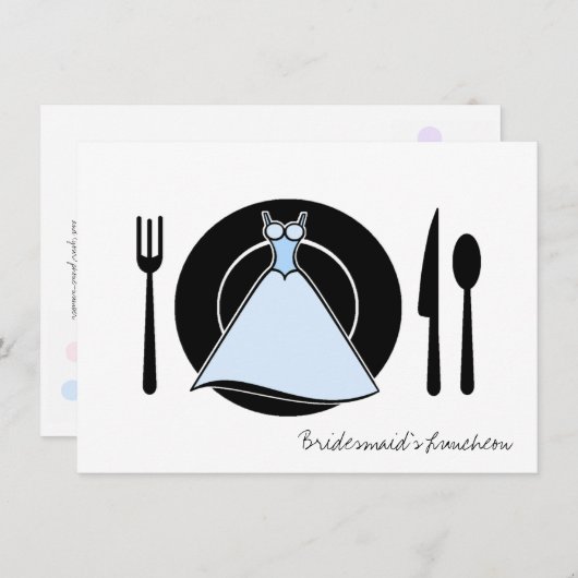 Invitation Déjeuner de la serveuse - Service Set (Devant / Derrière)