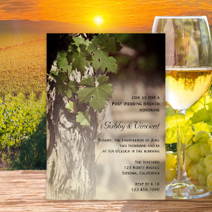 Invitation Déjeuner de lendemain de mariage au vignoble Grape