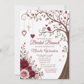 Invitation Déjeuner de mariage à la fleur de Bourgogne (Devant)