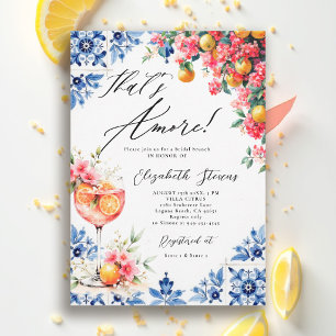 Invitation Déjeuner de mariage Amore Italian Lemon Floral