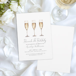 Invitation Déjeuner de mariage avec bulles