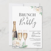 Invitation Déjeuner de mariage avec bulles (Devant)